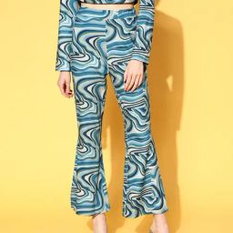Melon by PlusS Green Regular Fit Printed Pants-image-45