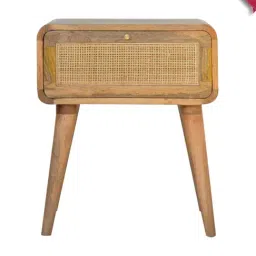 Artisan Furniture Solid Brown Mango Wood Side Table-image-78