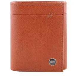 BELWABA Tan Casual Leather Tri-Fold Wallet for Men-26