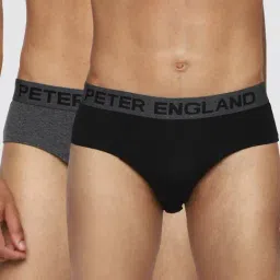 Peter England Multi Cotton Regular Fit Briefs - Pack Of 2-picture-15