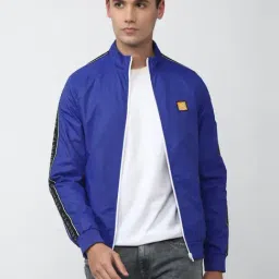 Academy By Van Heusen Navy Slim Fit Printed Jacket-image-26