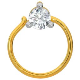 Kisna Diamond & Gold Jewellery 14k Gold & Diamond PaytonNosepin for Women-image-6