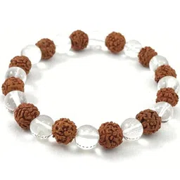 Divine souvenirs Unisex Wooded Artificial Beaded Elasticated Bracelet-image-27