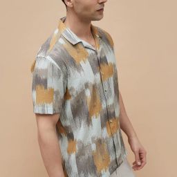 Code By Lifestyle Multicolored Regular Fit Printed Shirt image 3