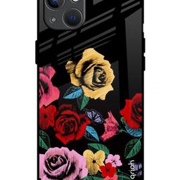 QRIOH Floral Printed iPhone 13 Mini Back Case Mobile Accessories-image-79