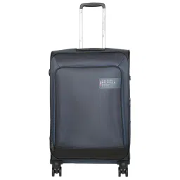 Tommy Hilfiger Westfield Navy Solid Soft Medium Trolley Bag - 70 Cms image 3