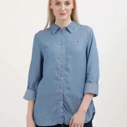 TOMMY HILFIGER Blue Denim Shirt-picture-35