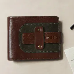 Hidesign Tan FORT WORTH W2 Textured Medium Leather Bi Fold Wallet-picture-26