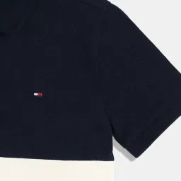 TOMMY HILFIGER Boys Multicolor Cotton Color Block Polo image 3