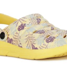 Floatz by Bata Women's CLOG 1.1 E 24 Yellow Back Strap Clogs image 4