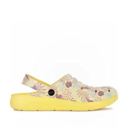 Floatz by Bata Women's CLOG 1.1 E 24 Yellow Back Strap Clogs image 2