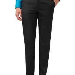 Park Avenue Blue Polyviscose Regular Fit Formal Trosuers-picture-47