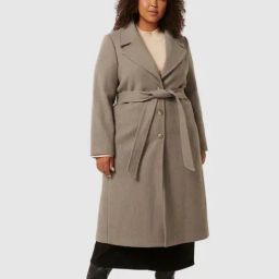 Forever New Maple Marle Blended Slim Fit Coat-image-13