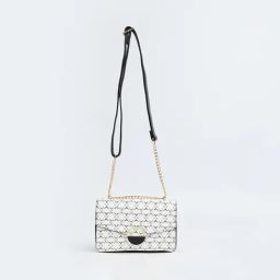 Code by Lifestyle Black Printed Sling Handbag-image-11