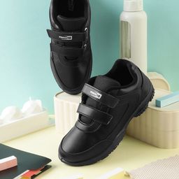 Liberty Force 10 kids Black Velcro School Shoes-37