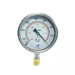 Arbuda 152.4 mm (6 Inch) Stainless Steel Analog Vaccuum Gauge Bottom Connection Without Glycerin (Range -760 mmHG to 0)-image-91
