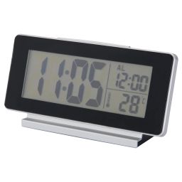 ikea filmis Clock/thermometer/alarm, black, 16.5x9 cm-picture-17