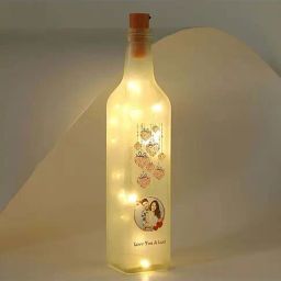 FNP Personalised Love U A Lot Frosted LED Bottle Lamp-picture-4