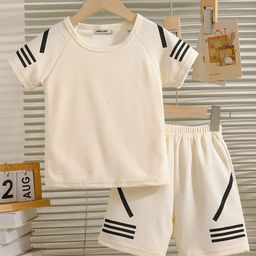 INCLUD Boys Printed Round Neck T-shirt With Shorts-image-59