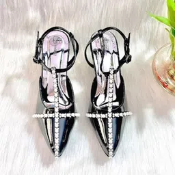Insolito22 Textured Stiletto Pumps with Buckles-30
