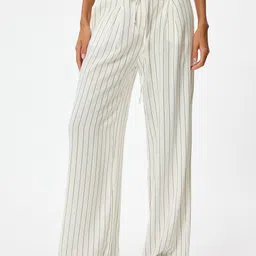 Koton Women Striped Trousers-image-27