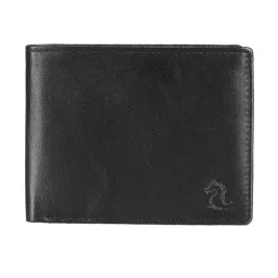 Kara Black Formal Leather Bi-Fold Wallet For Men-9