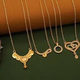 Anouk Set Of 4 Gold-Plated Brass Necklace-image-53