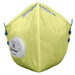 Venus FFP1-S Universal Fit Nose Mask with Volv Embedded Aluminium Nose Clip C-Shaped Yellow for Pollution Dust Protection Use, V-410 (Pack of 25 Pcs)-picture-10