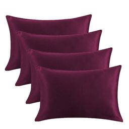Angel Mommy Superb Bouncing & Jumping Microfiber Pillow Set Of 4 Small - Purple-9