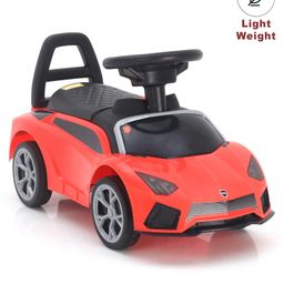 Play Nation  Car Shape Manual Push Ride On With Storage - Red-1
