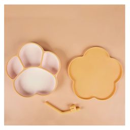 StarAndDaisy Baby Food Grade Silicone Suction Plate with Straw for Toddlers, BPA-Free, Slip Resistant Plate for Kids  Orange-image-83