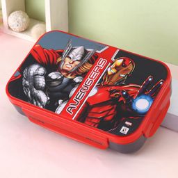 Avengers Insulated Lunch Box with Double Compartment - Red-picture-13