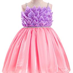 Enfance Sleeveless Beads Embellished Pleated Dress - Lavender-image-53