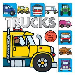 Lift-the-Flap Tab: Trucks Board Book - English-10