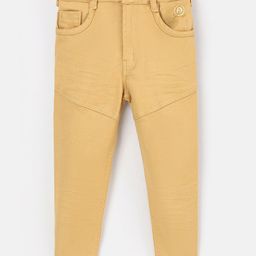 Dapper Dudes Full Length Solid Jeans - Fawn-picture-49