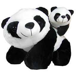 Tickles Mother Panda with Baby Stuffed Soft Plush Animal Toy For Kids Boys & Girls Birthday Gift (Size: 48 cm Color: Black)-image-34
