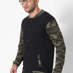 Be Savage Men Camouflage Windcheater Outdoor Bomber with Embroidered Jacket-image-99