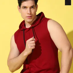 WOOSTRO Men Pack Of 2 Solid Hooded Cotton T-shirts-picture-13