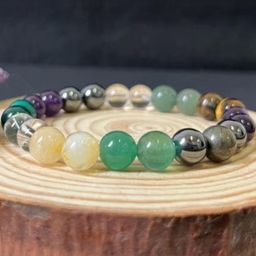 Divine souvenirs Unisex Artificial Beaded Elasticated Bracelets-image-9