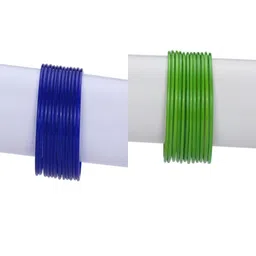 1ST TIME Set Of 24 Blue Alloy Bangles-picture-21