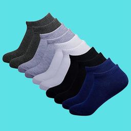 MJE Men Pack Of 5 Cotton Ankle Length Socks-picture-31
