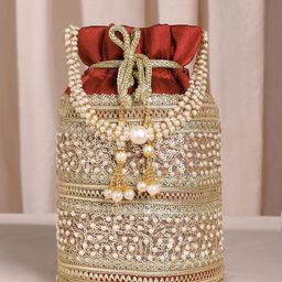 Peora Embellished Beaded Potli With Wrist Loop-picture-19