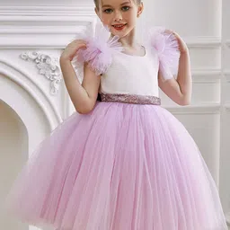 LULU & SKY Flutter Sleeve Fit & Flare Dress-image-64