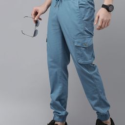 The Roadster Life Co. Men Mid-Rise Cargos Style Joggers-image-11