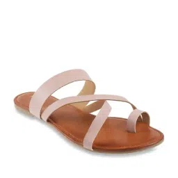 Mochi Women's Pink Toe Ring Sandals-image-49