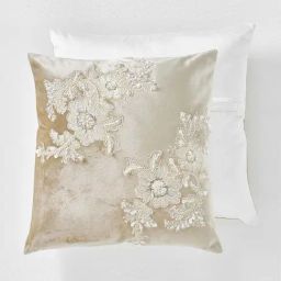 DDECOR Live Beautiful Embroidered Latte Trousseau 45.72 cm x 45.72 cm Cushion Covers - Set of 2-image-9