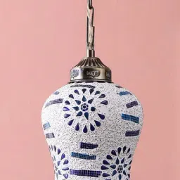 DecorativeRay White & Blue Hanging Light - Set of 1-image-10