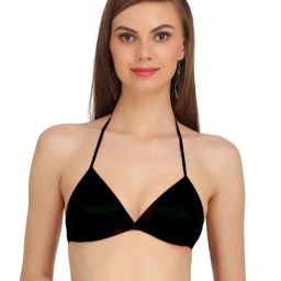 AROUSY Black Cotton Backless Bra-picture-46