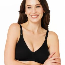 Libertina Black Cotton Everyday Bra-image-73