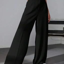 Broadstar Black Regular Fit High Rise Trousers-picture-48